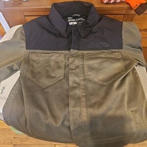 ICON Performance Jacket in Black and Tan